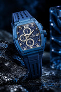 NaviForce  Analogue Date Aperture Chronograph Watch NF8050_Blue