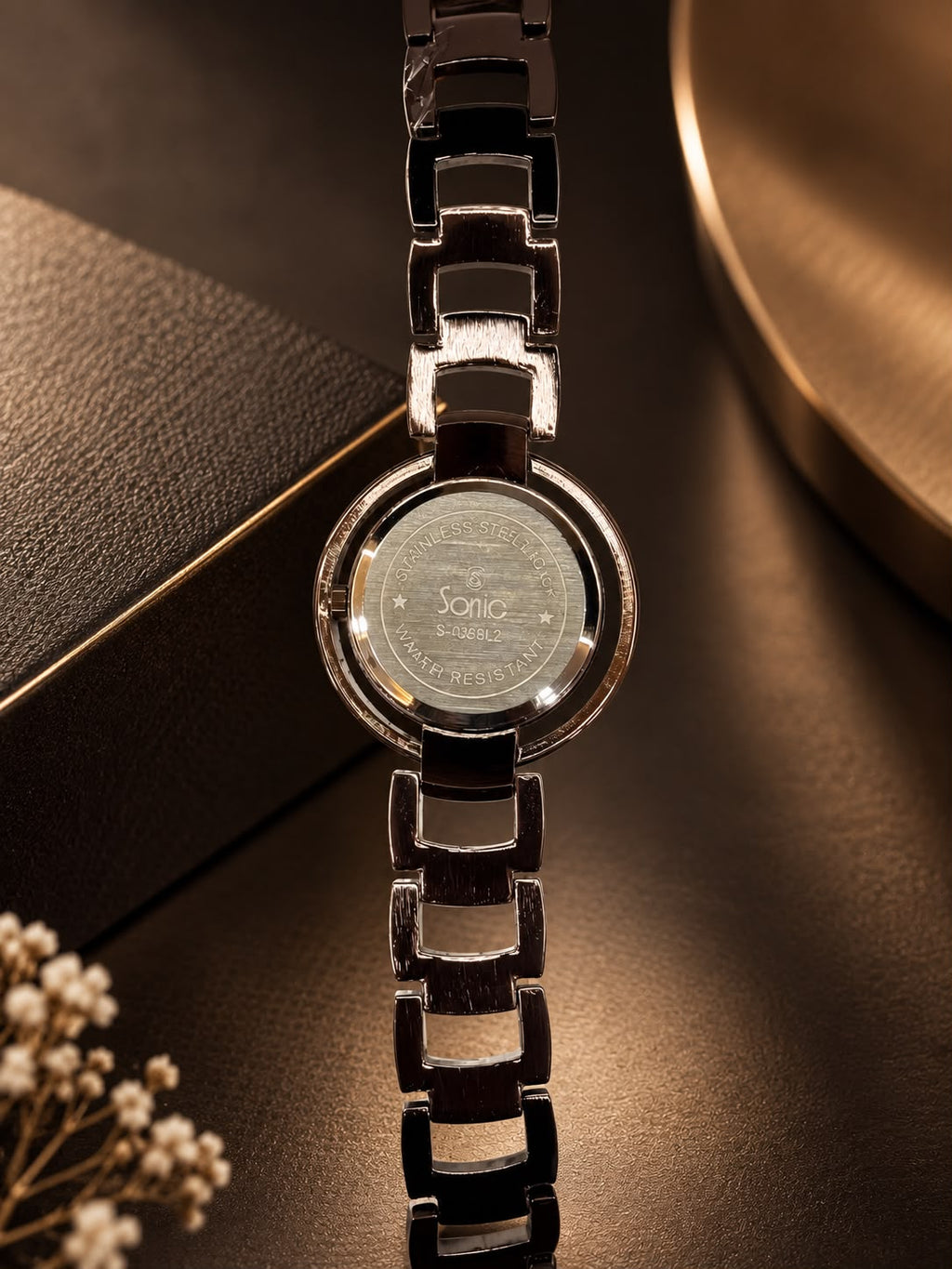 Sonic Ring Dial Ladies Watches_Coffee Brown