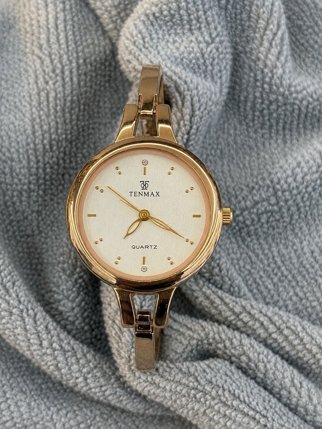 Tenmax RoseGold Bangle Watch for Women